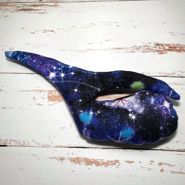 Whale Sac in space galaxy stars milky way clay dry hand bag disc golf discgolf