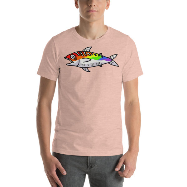 Whale Sac fish in the chat unisex v-neck tee t-shirt tshirt apparel disc golf discgolf