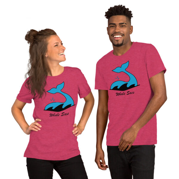 Whale Sacs logo unisex tee t-shirt tshirt apparel disc golf discgolf