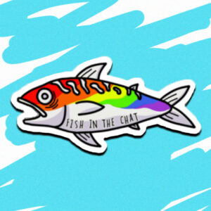 fish in the chat sticker whale sacs