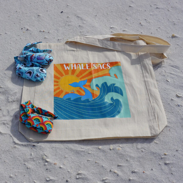 whale sacs tote bag